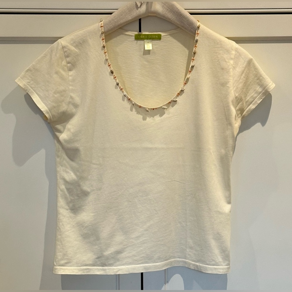 Super Soft Short Sleeve Shirt by Sigrid Olsen - Women’s Size M